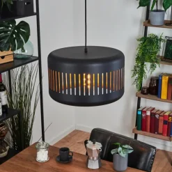 Suspension Fournie Noir, 1 lumière