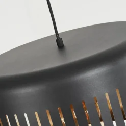 Suspension Fournie Noir, 1 lumière