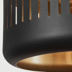 Suspension Fournie Noir, 1 lumière