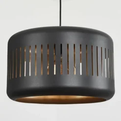 Suspension Fournie Noir, 1 lumière