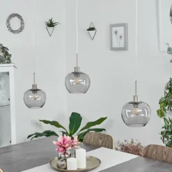 Suspension Freeport Nickel mat, 3 lumières