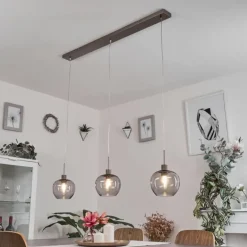 Suspension Freeport Nickel mat, 3 lumières