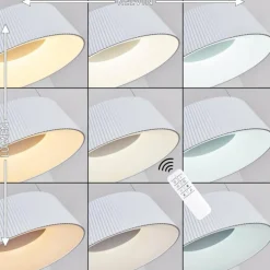 Suspension Fremont LED Blanc, 1 lumière, Télécommandes