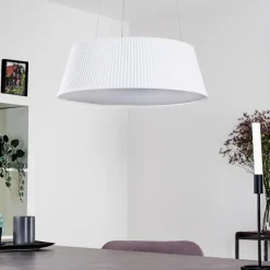 Suspension Fremont LED Blanc, 1 lumière, Télécommandes