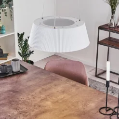 Suspension Fremont LED Blanc, 1 lumière, Télécommandes