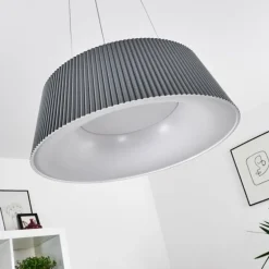 Suspension Fremont LED Gris, 1 lumière, Télécommandes