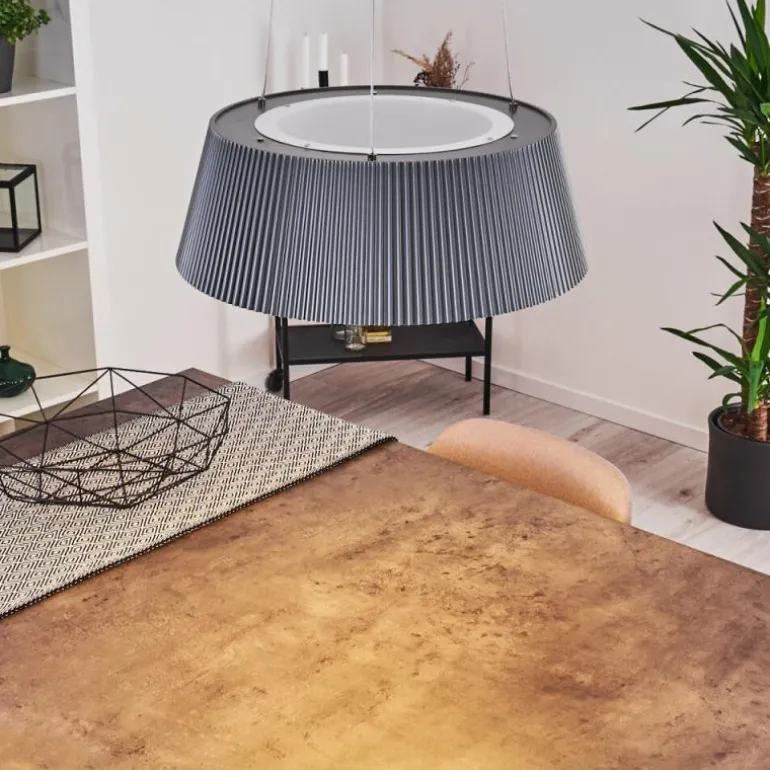 Suspension Fremont LED Gris, 1 lumière, Télécommandes