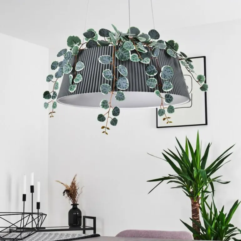 Suspension Fremont LED Gris, 1 lumière, Télécommandes