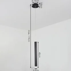 Suspension Freshwater LED Noir, 1 lumière