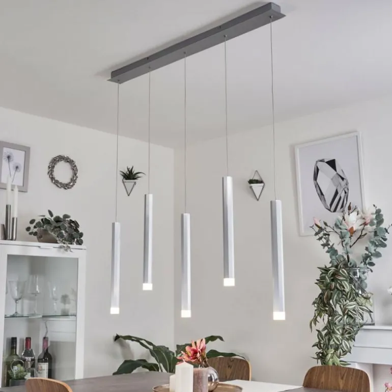 Suspension Freshwater LED Aluminium, 5 lumières