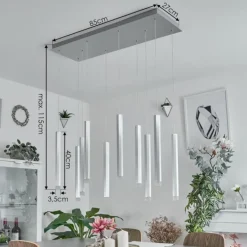 Suspension Freshwater LED Aluminium, 10 lumières