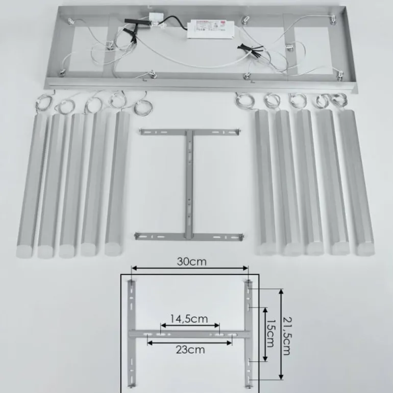 Suspension Freshwater LED Aluminium, 10 lumières