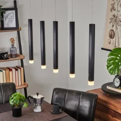 Suspension Freshwater LED Noir, 5 lumières