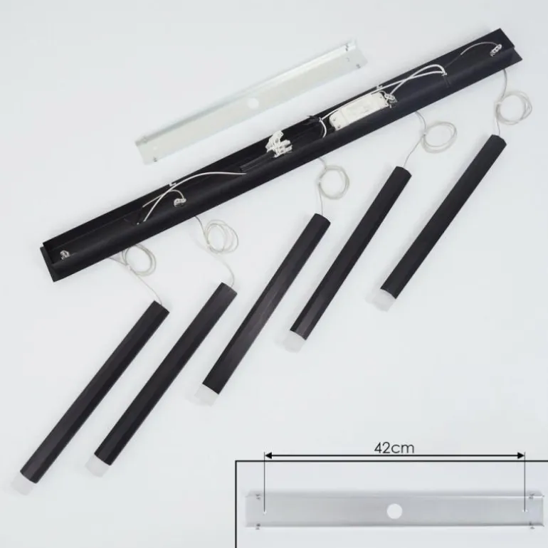 Suspension Freshwater LED Noir, 5 lumières