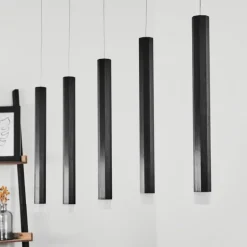 Suspension Freshwater LED Noir, 5 lumières