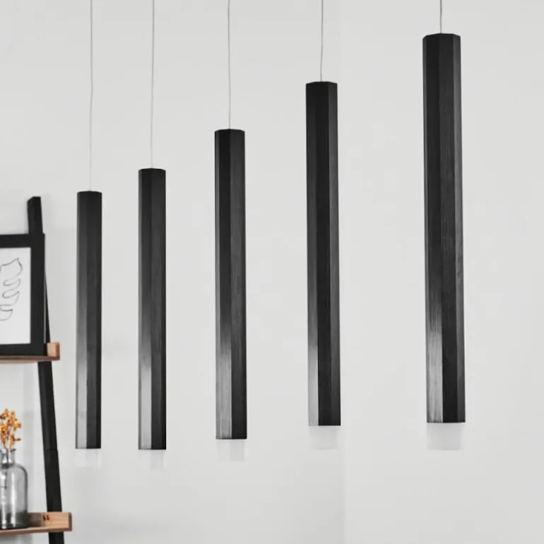 Suspension Freshwater LED Noir, 5 lumières