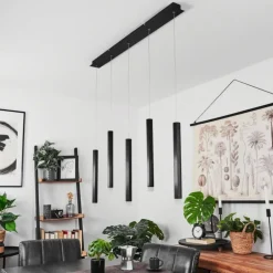 Suspension Freshwater LED Noir, 5 lumières