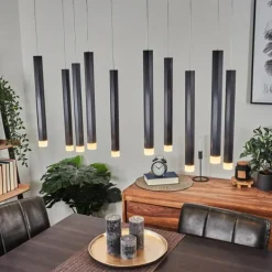 Suspension Freshwater LED Noir, 10 lumières