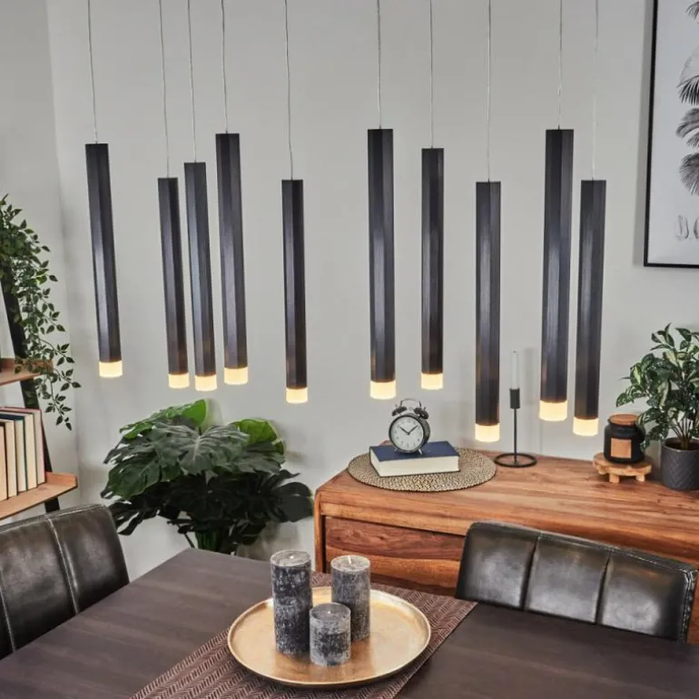 Suspension Freshwater LED Noir, 10 lumières