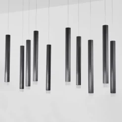 Suspension Freshwater LED Noir, 10 lumières