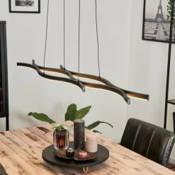 Suspension Fuliola LED Noir, 1 lumière