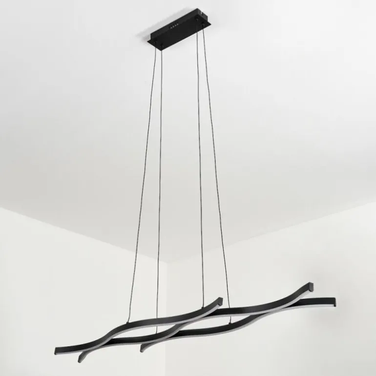 Suspension Fuliola LED Noir, 1 lumière