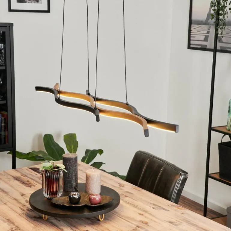 Suspension Fuliola LED Noir, 1 lumière