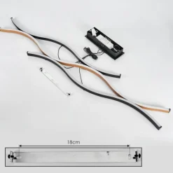 Suspension Fuliola LED Noir, 1 lumière