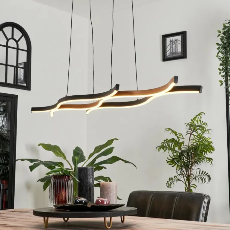 Suspension Fuliola LED Noir, 1 lumière