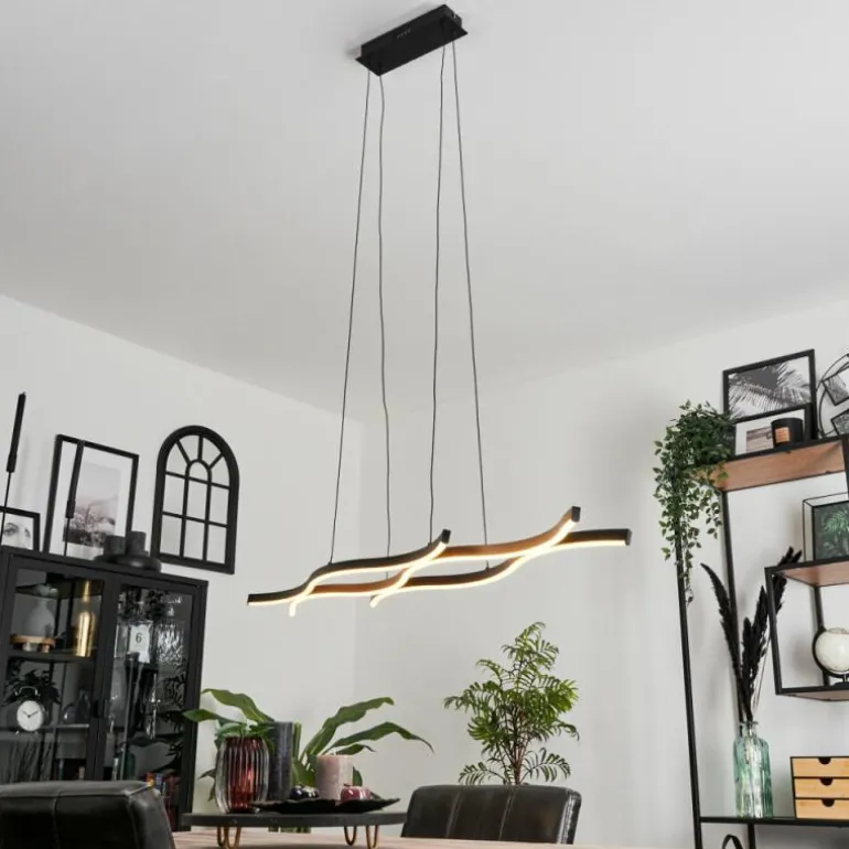 Suspension Fuliola LED Noir, 1 lumière