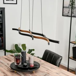 Suspension Fuliola LED Noir, 1 lumière