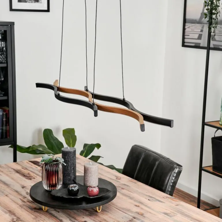 Suspension Fuliola LED Noir, 1 lumière