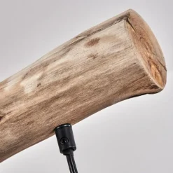 Suspension Gainesville Bois foncé, Noir, 4 lumières