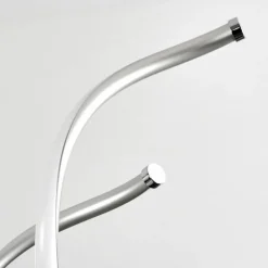 Suspension Galette LED Nickel mat, 1 lumière