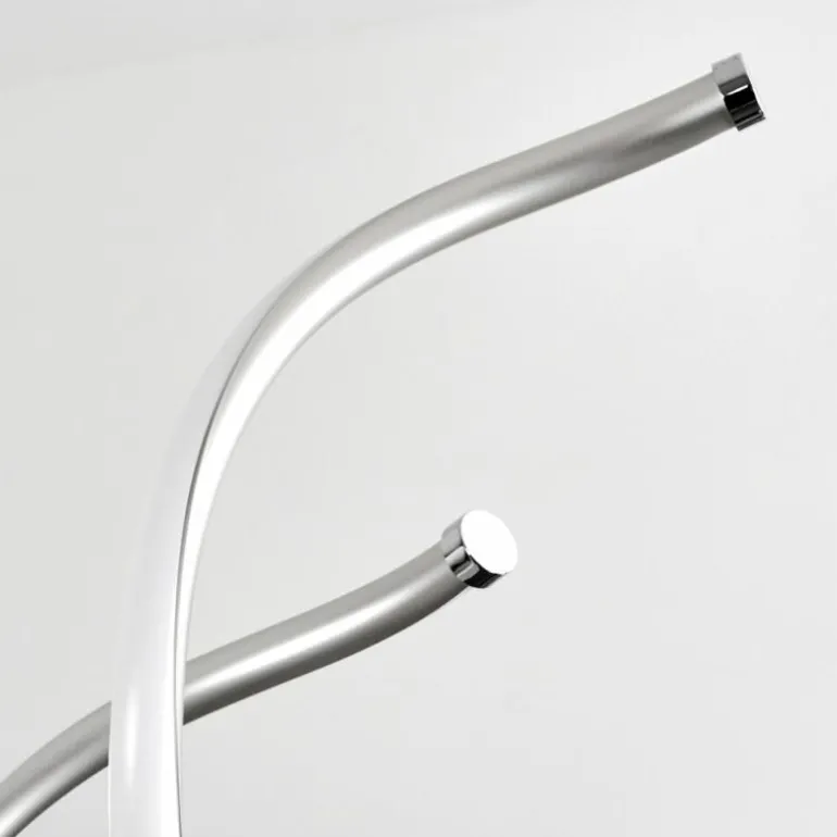 Suspension Galette LED Nickel mat, 1 lumière