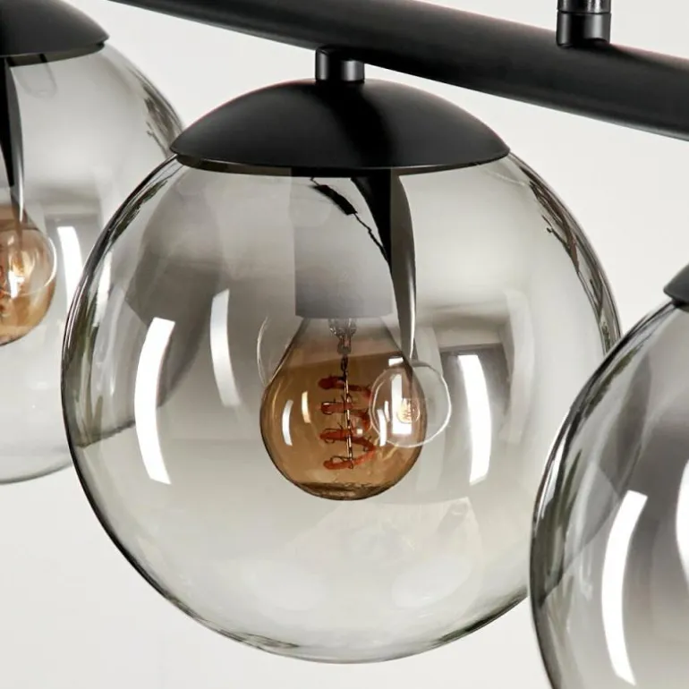 Suspension Gastor Clair, Fumé, 3 lumières