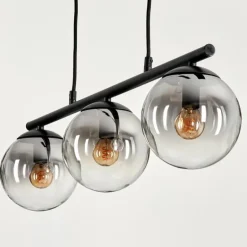 Suspension Gastor Clair, Fumé, 3 lumières