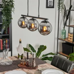 Suspension Gastor Fumé, 3 lumières