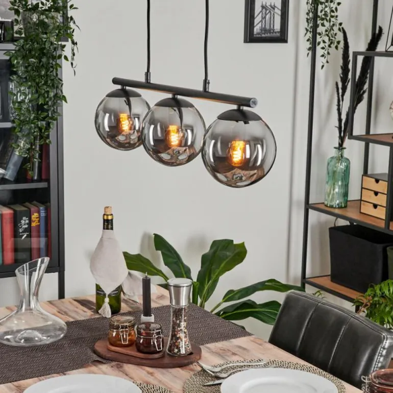 Suspension Gastor Fumé, 3 lumières