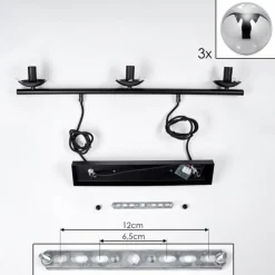 Suspension Gastor Fumé, 3 lumières
