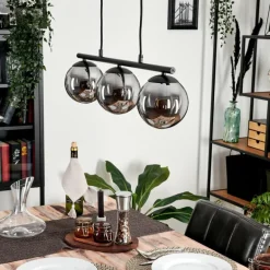 Suspension Gastor Fumé, 3 lumières