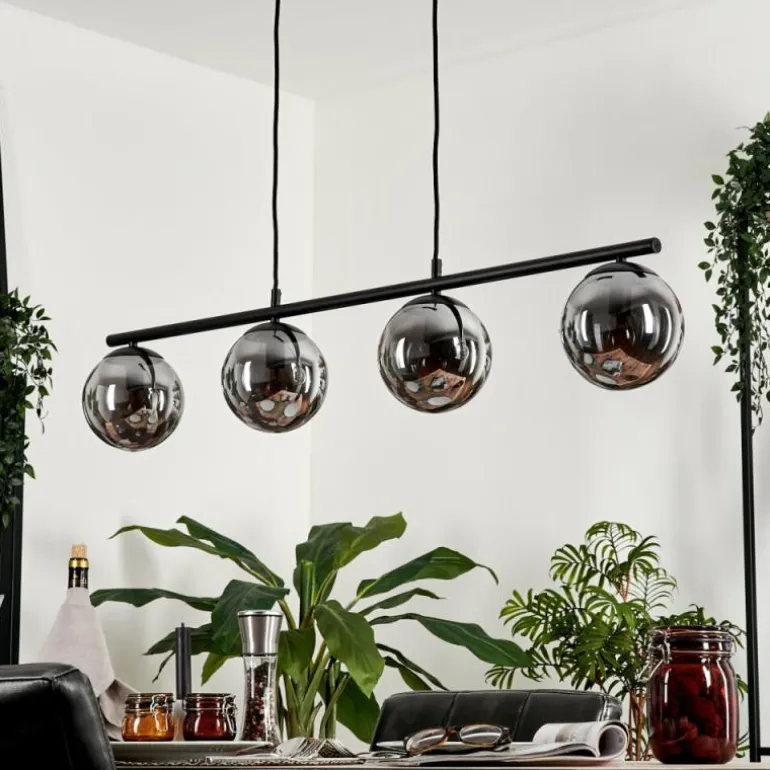 Suspension Gastor Fumé, 4 lumières