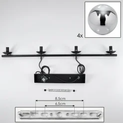 Suspension Gastor Fumé, 4 lumières