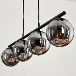 Suspension Gastor Fumé, 4 lumières