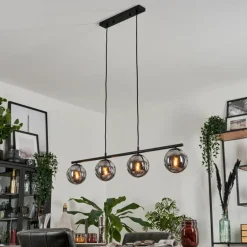 Suspension Gastor Fumé, 4 lumières