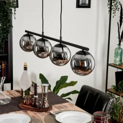 Suspension Gastor Fumé, 4 lumières