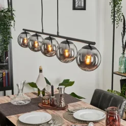 Suspension Gastor Fumé, 5 lumières