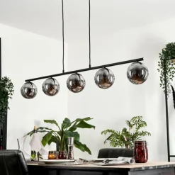 Suspension Gastor Fumé, 5 lumières