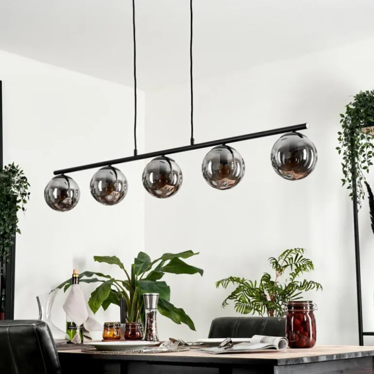 Suspension Gastor Fumé, 5 lumières
