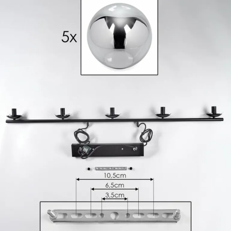 Suspension Gastor Fumé, 5 lumières